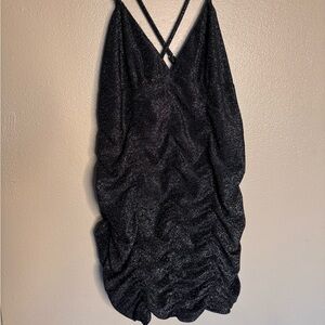 XL wild fable sparkly black party dress